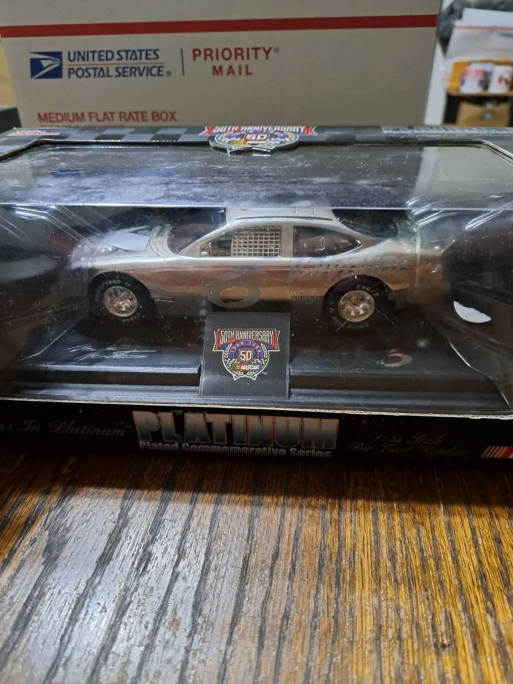 Vintage 98 Racing Champions Platinum Plated Nascar 50th Mark Martin Die Cast Car